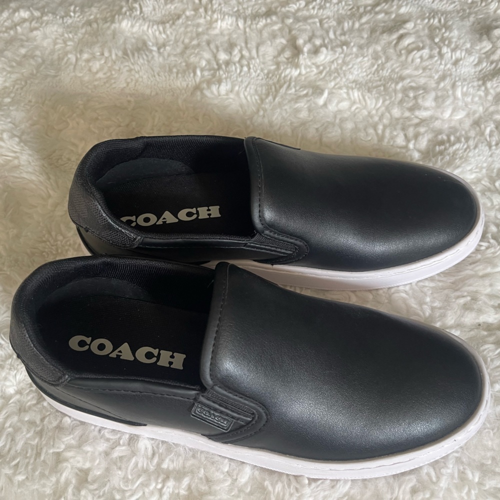 Coach Black Flats with Minimalist Design